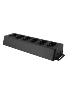 Transcend TS-DPD6N dokovací stanice pro osobní kameru DrivePro Body 30/60, 6 portů, USB 3.0, 1x LAN, 1x WAN, černá