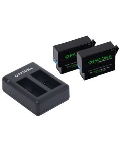 PATONA nabíječka pro digitální kameru Dual GoPro Hero 9/Hero 10/Hero 11/Hero 12/ 2x baterie 1730mAh