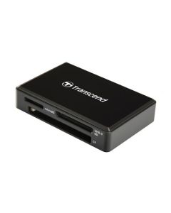 Transcend USB 3.0 čtečka paměťových karet, černá - SDHC/SDXC (UHS-I/II), microSDHC/SDXC (UHS-I), CompactFlash (UDMA6/7)