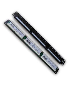 DATACOM Patch panel 19" UTP 24 port CAT5E LSA 1U BK (3x8p)