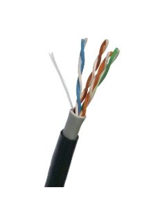 DATACOM UTP drát CAT5E PVC+PE,Fca 305m cívka černý 2-OUTDOOR