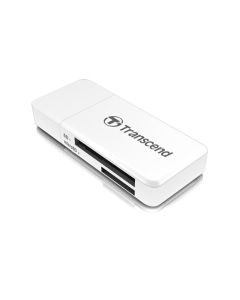 Transcend RDF5 USB 3.0 čtečka paměťových karet SDHC (UHS-I)/SDXC (UHS-I)/microSDHC (UHS-I)/microSDXC (UHS-I), bílá