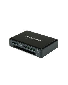 Transcend USB-C čtečka paměťových karet, černá - SDHC/SDXC (UHS-I), microSDHC/microSDXC (UHS-I), CompactFlash (UDMA7)