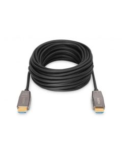 Digitus HDMI 2.1 AOC hybridní optický kabel, Type A M/M, 20m, UHD 8K@60Hz, CE, gold, bl