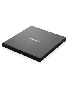 VERBATIM Externí CD/DVD Slimline vypalovačka USB-C černá + Nero