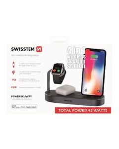 SWISSTEN WIRELESS NABÍJEČKA 4in1 MFi