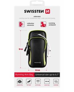 SWISSTEN POUZDRO ARMBAG CASE ČERNÉ