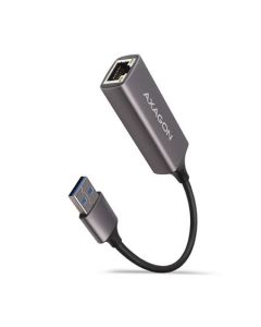 AXAGON ADE-TR, USB-A 3.2 Gen 1 - Gigabit Ethernet síťová karta, auto instal, titanově šedá