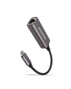 AXAGON ADE-TRC, USB-C 3.2 Gen 1 - Gigabit Ethernet síťová karta, auto instal, titanově šedá