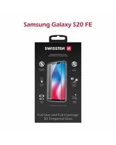 SWISSTEN OCHRANNÉ SKLO ULTRA DURABLE 3D SAMSUNG G780 GALAXY S20 FE CERNÉ