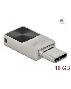 Delock Mini Flash disk USB 3.2 Gen 1, USB-C™, 16 GB - kovový kryt