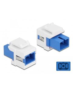 Delock Keystone modul SC Simplex samice na SC Simplex samice modrý / bílá