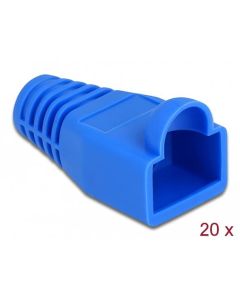 Delock Ochrana proti namáhání pro zástrčkový konektor RJ45, modrý, 20 ks