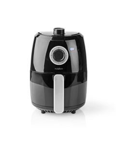Nedis KAAF120FBK - Horkovzdušná Fritéza | 2.4 l | Časovač: 30 min | Analogový | Černá/Hliník