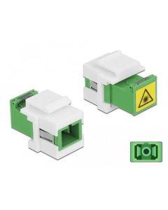 Delock Keystone modul SC Simplex samice na SC Simplex samice s klapkou na ochranu proti laseru