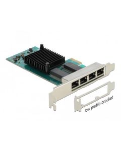 Delock PCI Express karta na 4 x Gigabit LAN