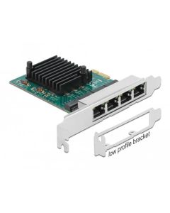 Delock PCI Express x1 karta na 4 x Gigabit LAN