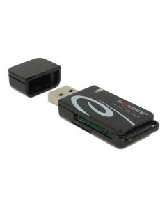 Delock Čtečka karet Mini USB 2.0 a se sloty pro karty SD a Micro SD