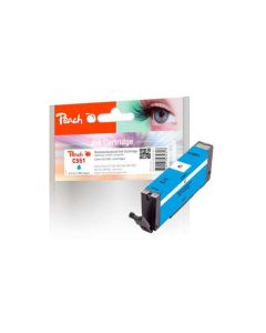 PEACH kompatibilní cartridge Canon CLI-551C, cyan, 8,5 ml
