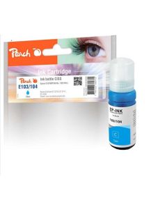 PEACH kompatibilní cartridge Epson No. 103/104, C13T00S240, C13T00P240, cyan 70ml