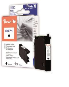 PEACH kompatibilní cartridge Epson T0711, black, 8,4 ml