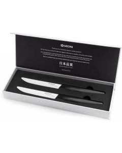 Kyocera Sada steakových nožů, 2 ks, černá rukojeť, bílá čepel
