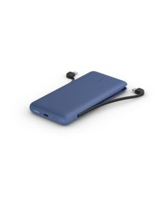 Belkin BOOST CHARGE™ USB-C Power Delivery PowerBanka, 10000mAh, s integrovanými kabely, půlnoční modrá