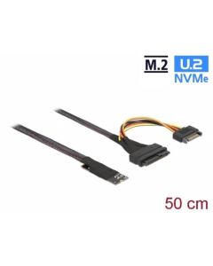 Delock Adaptér M.2 klíč M na U.2 SFF-8639 NVMe s kabelem délky 50 cm