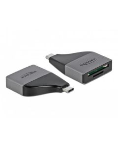 Delock Čtečka karet USB Type-C™ pro paměťové karty SD / MMC + Micro SD – kompaktní konstrukce