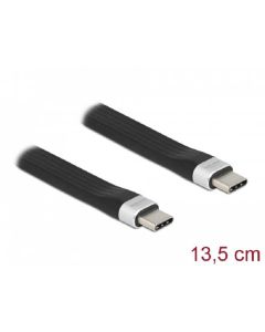 Delock USB 3.2 Gen 2, FPC plochý stuhový kabel, USB Type-C™ na USB Type-C™, 13,5 cm, PD 3 A E-Marker