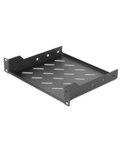 Digitus 254 mm (10 ") 1U pevná police 44x254x200 mm, barva černá (RAL 9005)