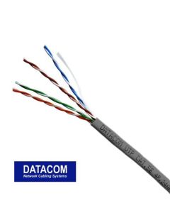 DATACOM UTP drát CAT5E PVC,Eca 50m šedý - metráž