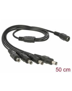 Delock Cable DC Splitter 5.5 x 2.1 mm 1 x female > 4 x male