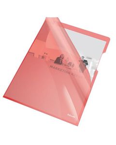 Esellte desky L Premium A4, PVC, 150 mic, sáček 25 ks, červená