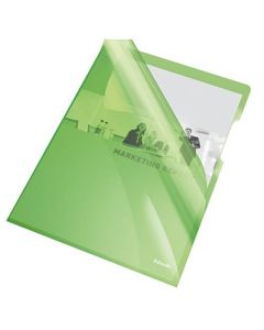 Esselte desky L Premium A4, PVC, 150 mic, sáček 25 ks, zelená
