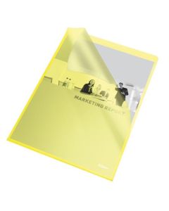 Esselte desky L Standard A4, OP, 115 mic, sáček 25 ks, žlutá