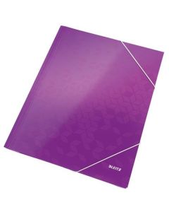 LEITZ Tříchlopňové desky  WOW, A4, purpurová