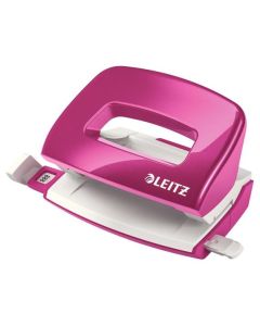 LEITZ Mini děrovačka NeXXt 5060, metalická růžová