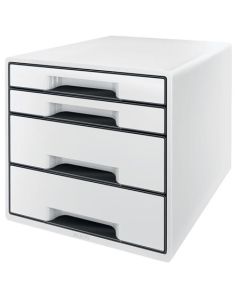 LEITZ Zásuvkový box WOW CUBE, 4 zásuvky, bílá