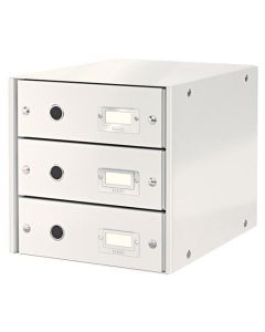 LEITZ Zásuvkový box Click&Store, 3 zásuvky, bílá