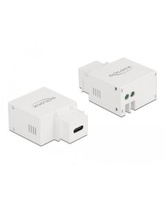 Delock Keystone Modul s nabíjecím portem USB C, 2.1 A, bílá