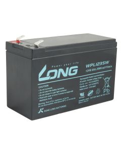 LONG baterie 12V 8,5Ah F2 HighRate LongLife 9 let (WPL1235W)