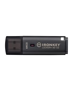 Kingston IronKey Locker+ 50 G2/64GB/USB 3.2 Gen 1 (5Gb/s)/USB-A/Černá