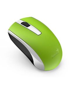 Genius ECO-8100 Myš, bezdrátová, optická, 1600dpi, dobíjecí,USB, zelená