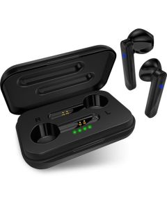 CONNECT IT True Wireless SONICBASS sluchátka do uší s mikrofonem, ČERNÁ