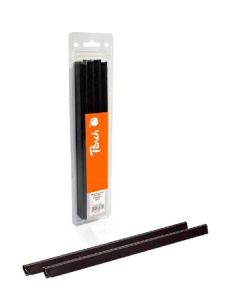 PEACH vazací plastový klips 8mm black, 25 ks