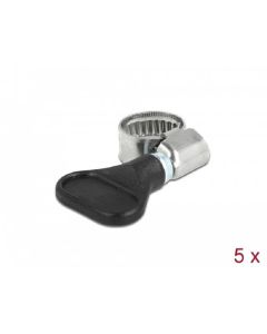 Motýlková hadicová svěrka z nerez oceli 400 SS, 8 - 12 mm, 5 ks černý