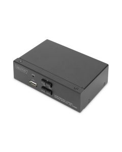 DIGITUS KVM přepínač, 2 porty, dva displeje, 4K, HDMI