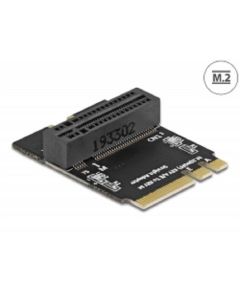 Delock Adaptér z key M.2 se zástrčkou A+E na slot key M, pravoúhlý, s držákem