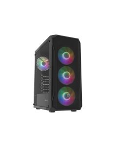 PC skříň Fury SHOBO/Midi Tower/Transpar./Černá